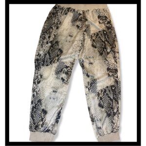 Snake print joggers